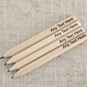 Personalized Pencils, Customized Pencils for Wedding Stationery, Wedding Guest Gifts,  Wooden Pencils, Wedding Mini Pencils, Favour Boxes