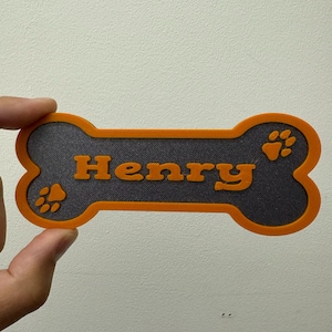 Personalised Dog Name Sign - Custom Pet Name Plaque, Dog Name Sign, Pet Gift, 3D Dog Name Sign, Dog Bone Sign, Kennel Name Sign, Gift,