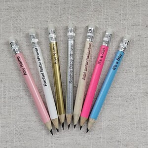 Custom Baby Shower Pencils-Baby Shower Pencils, Baby Shower Favours, Baby Shower Party, Personalized Baby Shower, Custom Party Favours, Gift