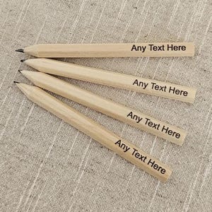 Personalised Promotional Pencils -Promotional Gifts, Work Pencils, Company Name, Promotional Pencils, Bulk Pencils, Mini Pencils, Keepsakes,