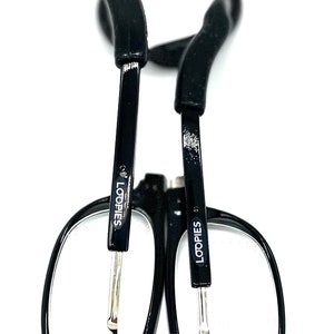 Óculos de leitura magnéticos Loopies: Flexi Neck Loop Antirreflexo, resistente a arranhões, UVA - Preto