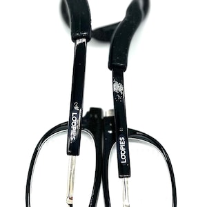 High Quality Loopies Magnetic Reading Glasses &quot;Easy to Find, Hard to Lose&quot; Jet Black