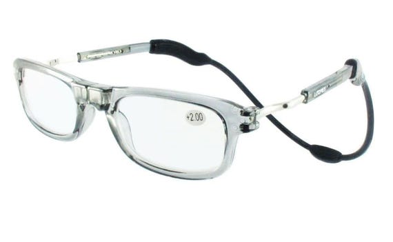 Loopies Magnetic Reading Glasses | Anti-Glare, Scratch-Resistant, Flexible Neck Loop | Easy to Find, Hard to Lose Readers