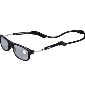 Okulary do czytania Loopies Magnetic: soczewki fotochromowe, antyrefleksyjne, ochrona UVA