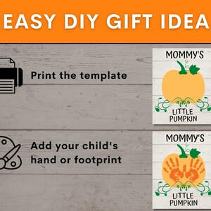 Halloween Mommy's Little Pumpkin Handprint Art | Pumpkin Handprint ...