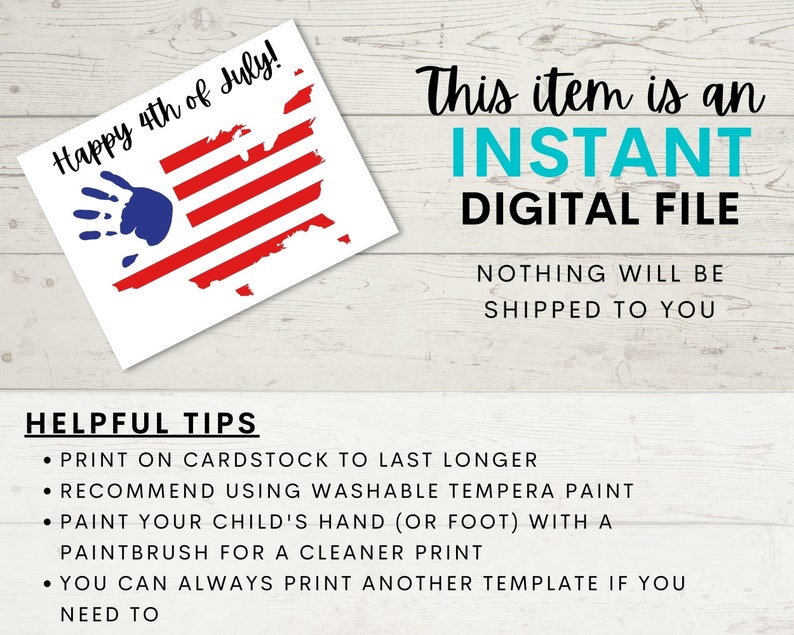 Handprint Event Map 4th of July Map of the United States Flag Handprint Art | 4th of July ...