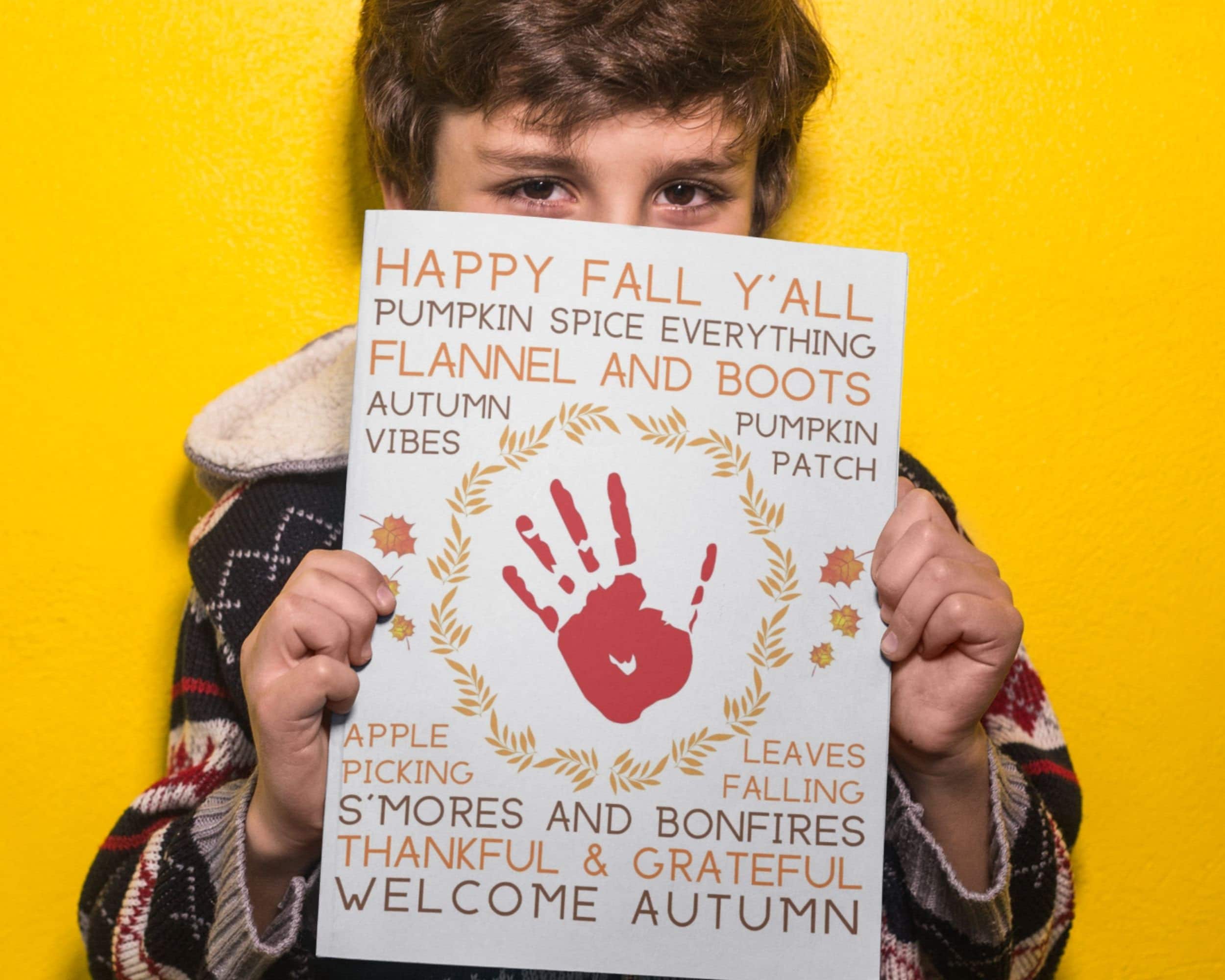Autumn Fall Handprint Art Bundle | Handprint DIY Craft | Crafts for ...