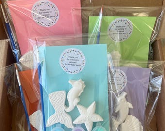 Under the sea party bags, mermaid party bags, Party favours for kids, party bag fillers, craft kits, gifts for kids, stocking filler,dolphin