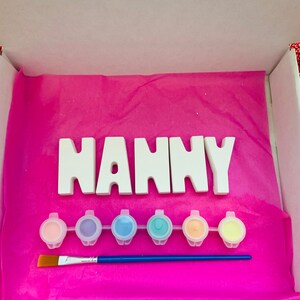 Mother’s Day craft box , Mother’s Day gift from children , gift for Nanny, gifts from children, personalised gift for Mother’s Day image 6