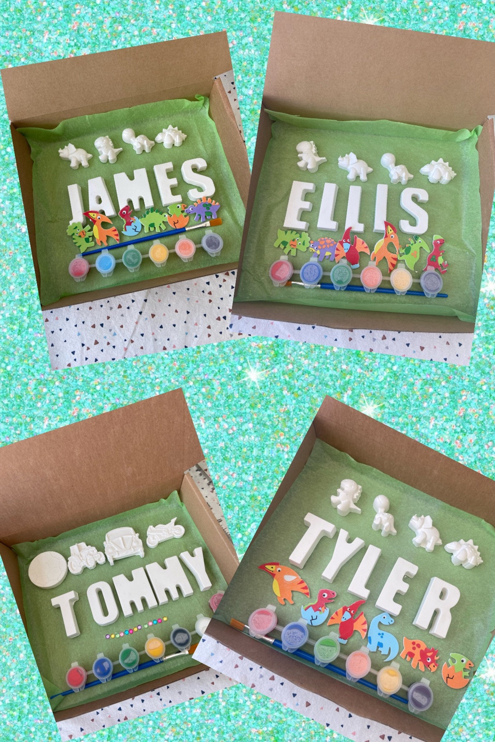 paint-your-own-name-gift-for-children-craft-kit-for-kids-etsy-uk