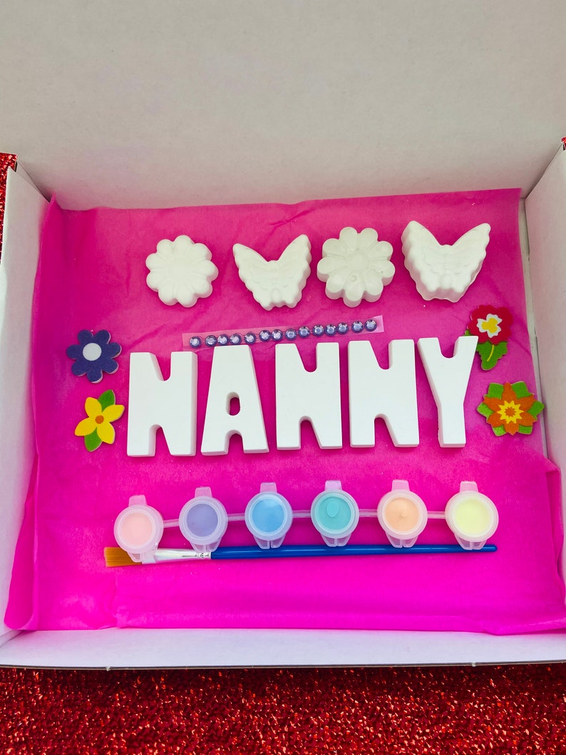 Mother’s Day craft box , Mother’s Day gift from children , gift for Nanny, gifts from children, personalised gift for Mother’s Day image 3