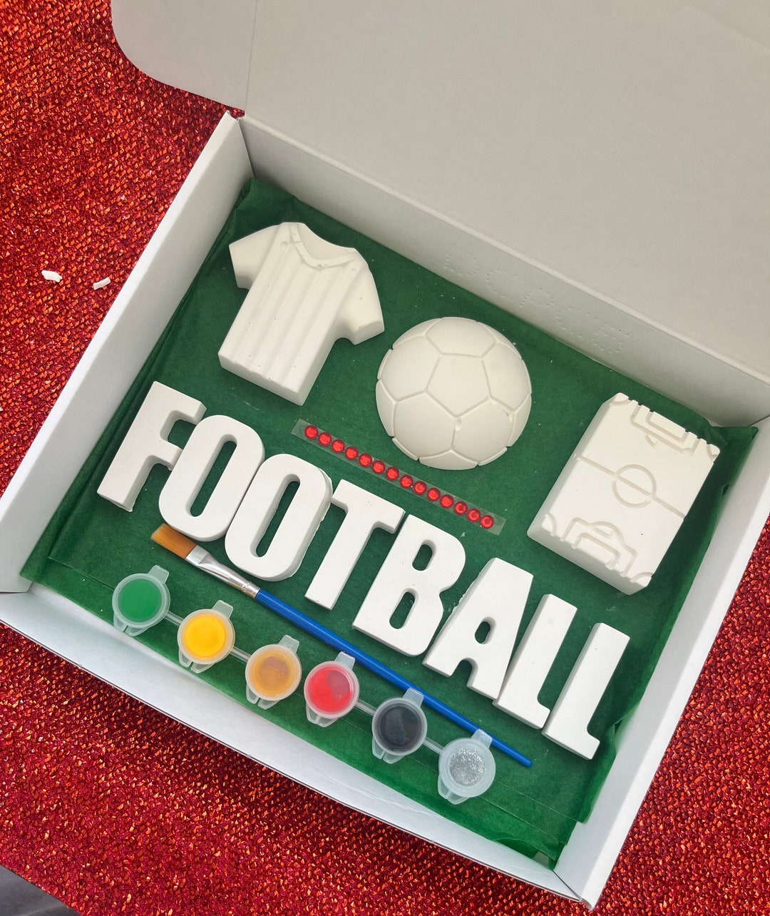 Football Gift for Children, Paint Your Own Name, Birthday Gift for