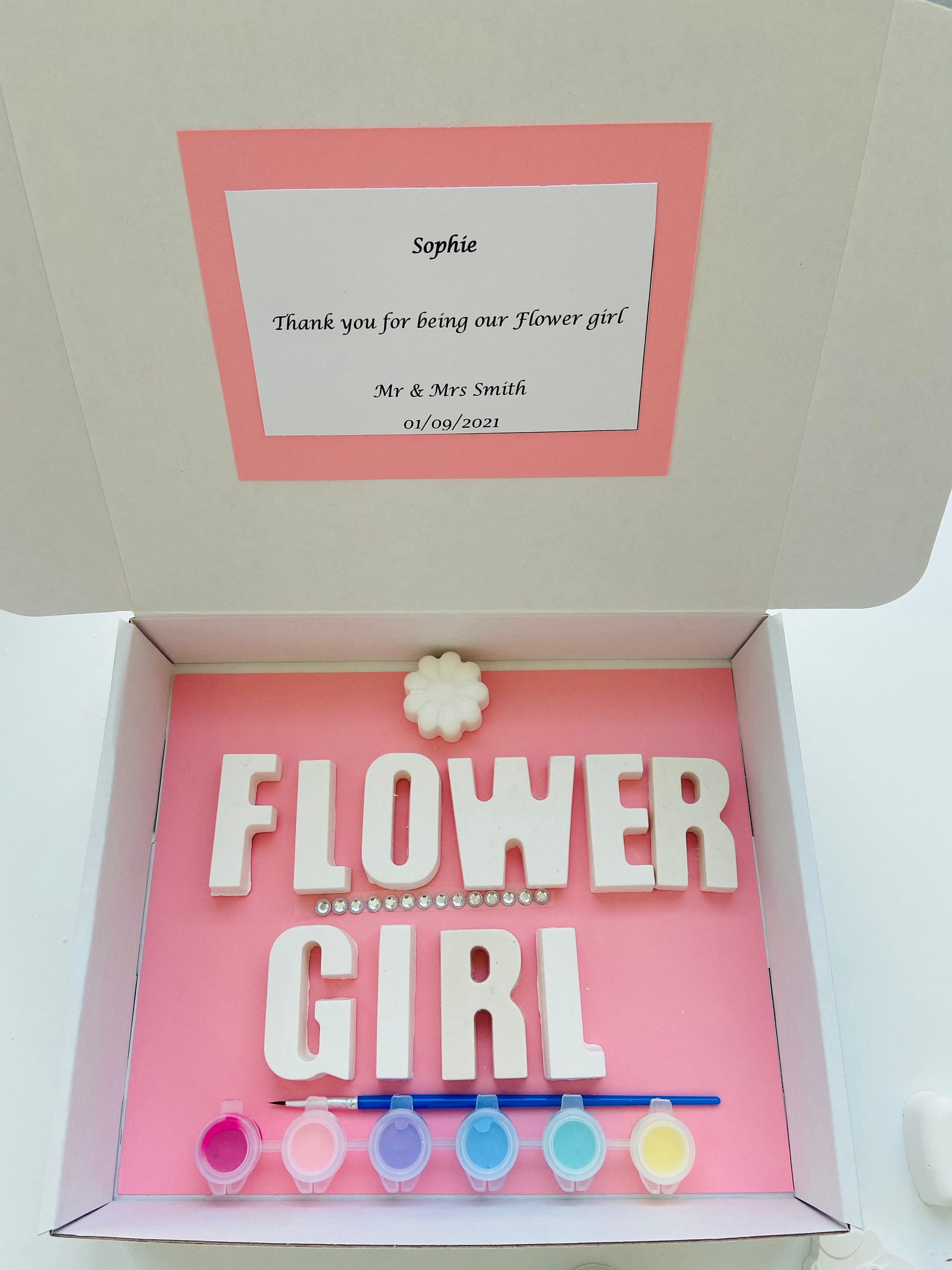 Flower Girl Gift Childrens Wedding Favour for Kids Paint Etsy