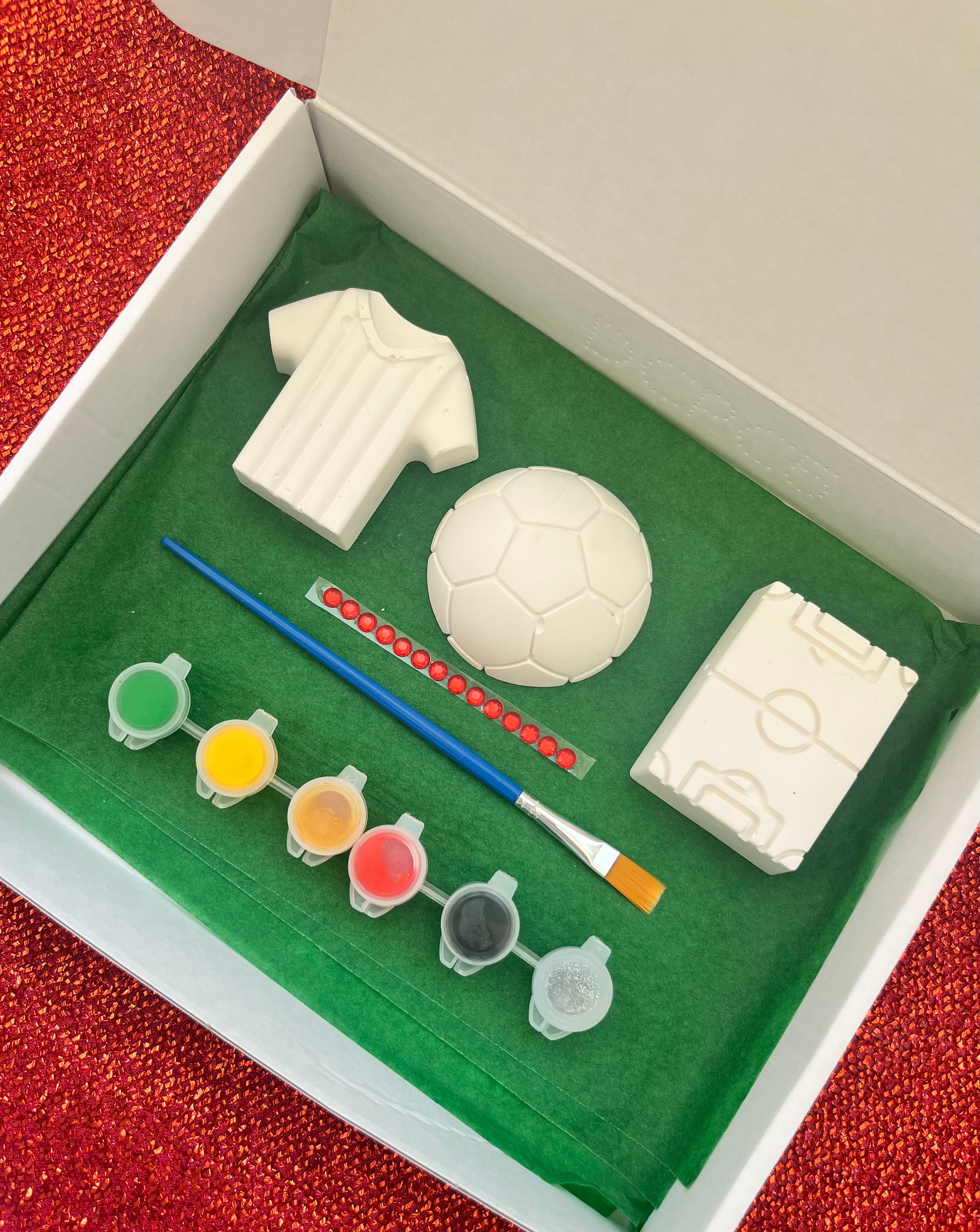 Football Gift for Children Paint Your Own Name Birthday Gift Etsy UK