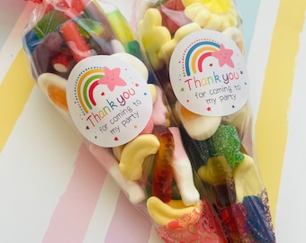 Sweet cones,party sweets, party bags for kids,girls and boys party, vegan, wedding sweet cones, rainbow theme,custom sweets, Business sweets