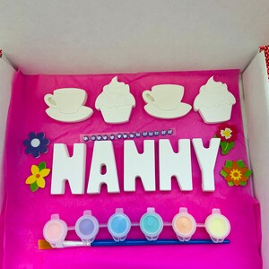 Mother’s Day craft box , Mother’s Day gift from children , gift for Nanny, gifts from children, personalised gift for Mother’s Day image 1