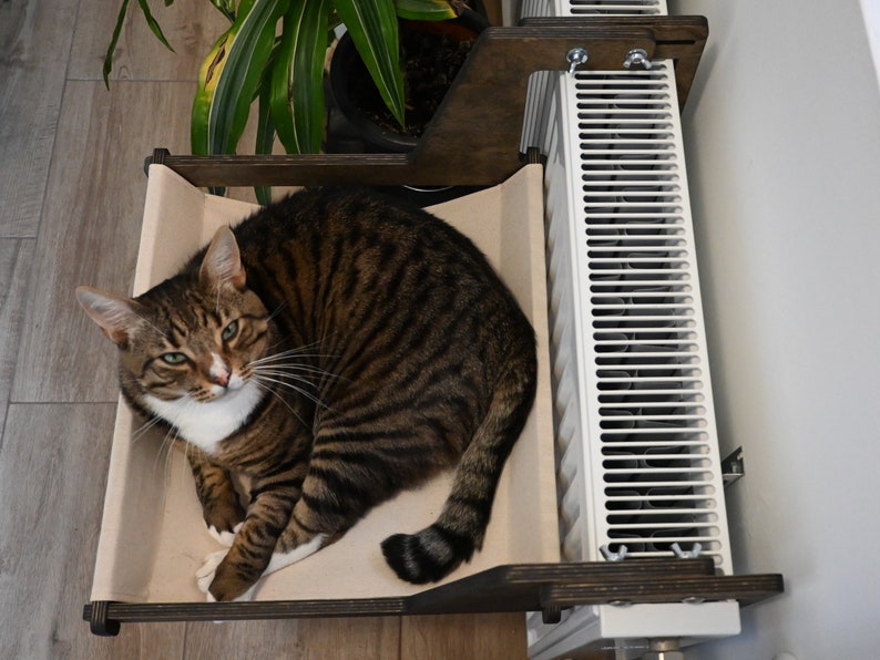 Cat Radiator Hamock Radiator Cat Hammock Bed Made From Natural Materials, Heater Hammock ...