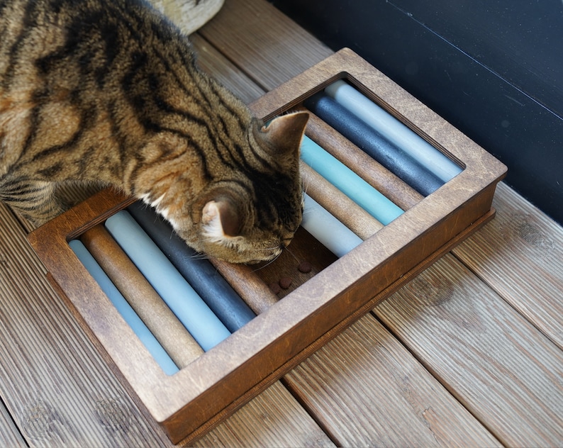 Cat Slow Feeder Toy Move the Sticks Cat Puzzle 35x20cm / Etsy