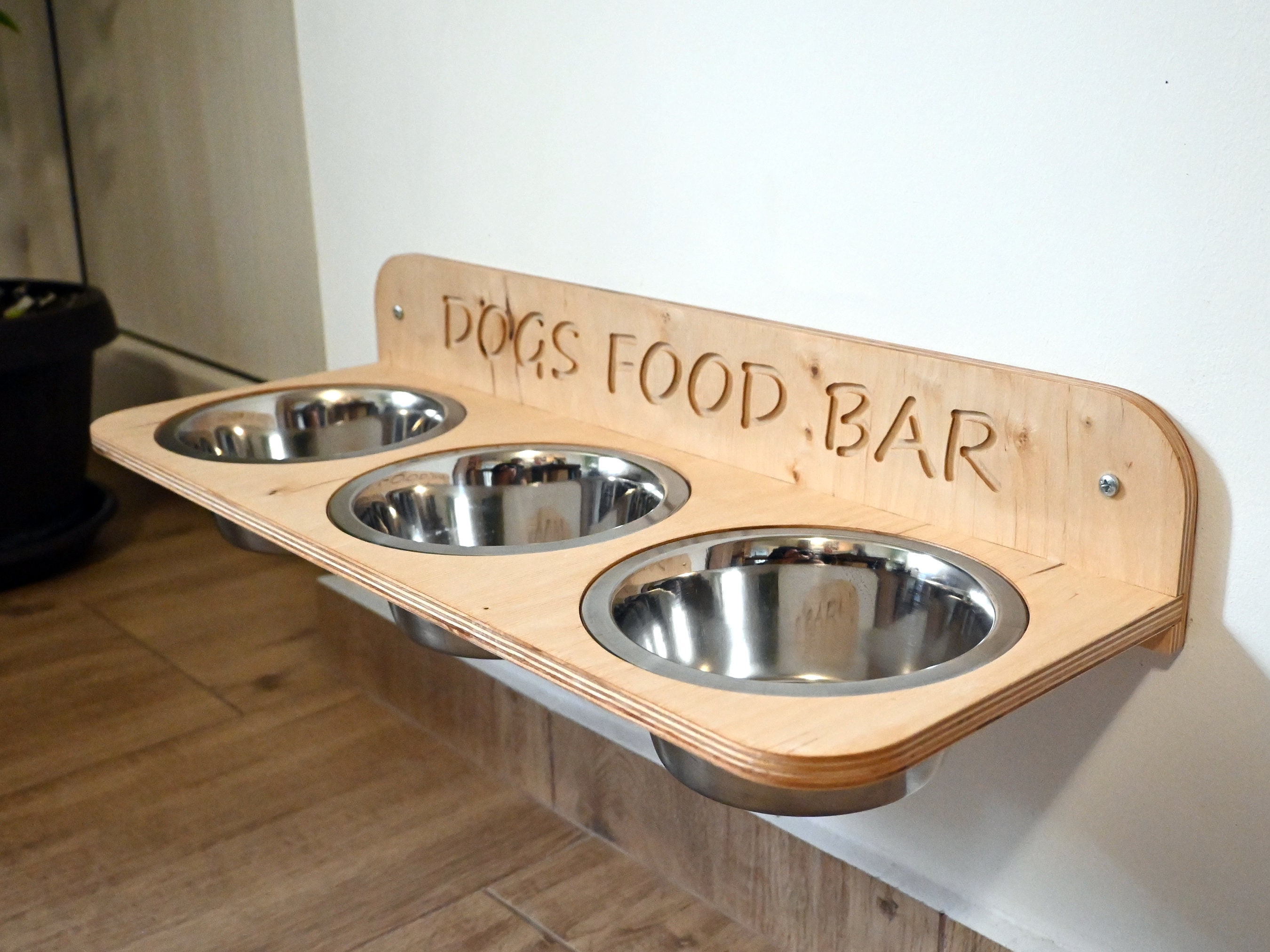 Hund futterstation rckwand - Etsy.de
