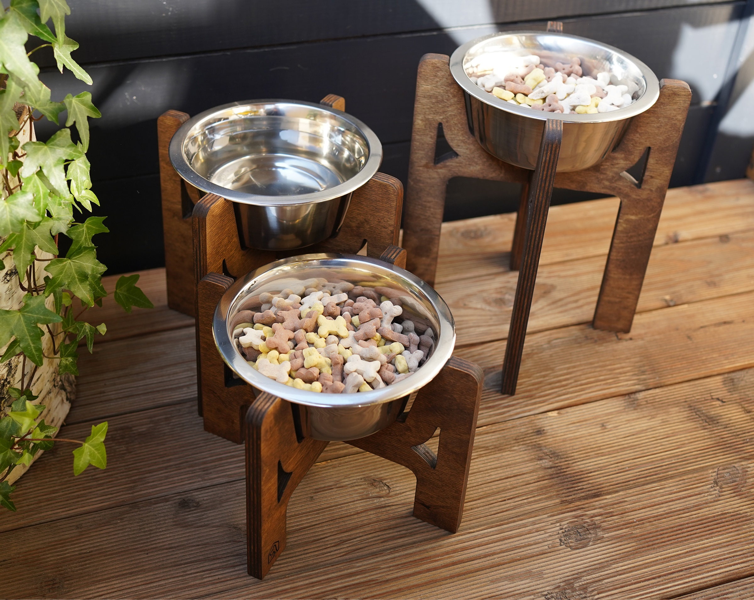 Mittlere Hund Einzelschale Stand erhöhte Schüssel moderne Etsy