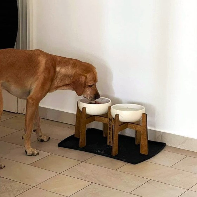 Double YETI Dog Bowls Stand, Raised Elevated Food Feeder, Feeding Station for YETI, RTIC Bowl is not included. image 8