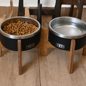 Double YETI Dog Bowls Stand, Raised Elevated Food Feeder, Feeding Station for YETI, RTIC Bowl is not included. image 7