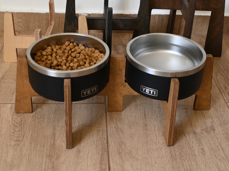 Double YETI Dog Bowls Stand, Raised Elevated Food Feeder, Feeding Station for YETI, RTIC Bowl is not included. image 7
