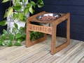 Tilted Elevated Dog Bowl Stand Large 1600ml / 54oz, Raised Feeding Station for Dogs, Wood Carved Personalization, Custom Single Dog Feeder product logo