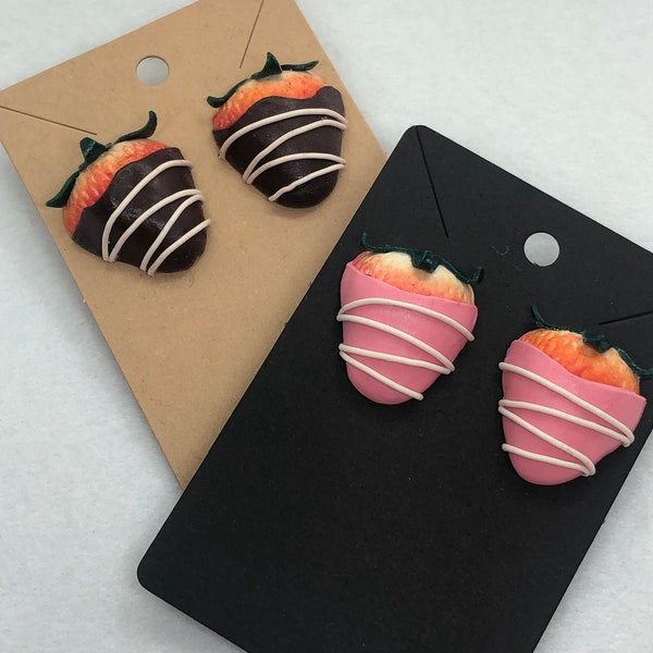Strawberry Earrings Etsy