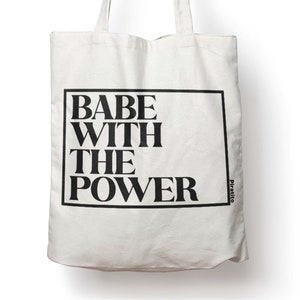 Babe With The Power - Labyrinth, David Bowie - borsa tote shopper in tela di cotone naturale resistente