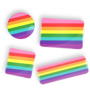 Gilbert Baker Tęczowa flaga dumy przypinka lub magnes LGBT lgbtq lgbtqi lgbtqia