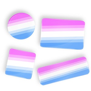 Bicurious Bi Pride flag pin badge button or magnet LGBT lgbtq lgbtqi lgbtqia
