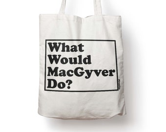 MacGyver natural heavy-duty canvas cotton tote bag shopper tote-bag