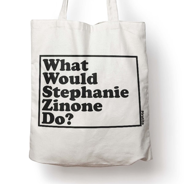 Stephanie Zinone Grease 2 natural heavy-duty canvas cotton tote bag shopper tote-bag Grease II