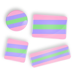 Trigender Pride Flag pin badge button or magnet LGBT lgbtq lgbtqi lgbtqia