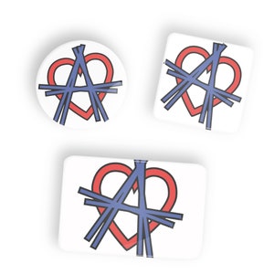 Beziehung Anarchie Symbol Pin Abzeichen Button oder Magnet LGBT lgbtq lgbtqi lgbtqia