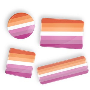 Alternative Lesbian Pride Flag pin badge button or magnet LGBT lgbtq lgbtqi lgbtqia