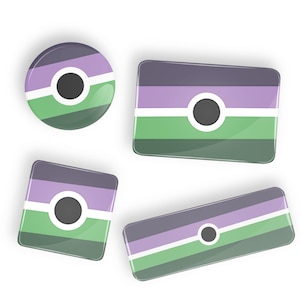 Voidpunk Pride Flag pin badge button or magnet LGBT lgbtq lgbtqi lgbtqia