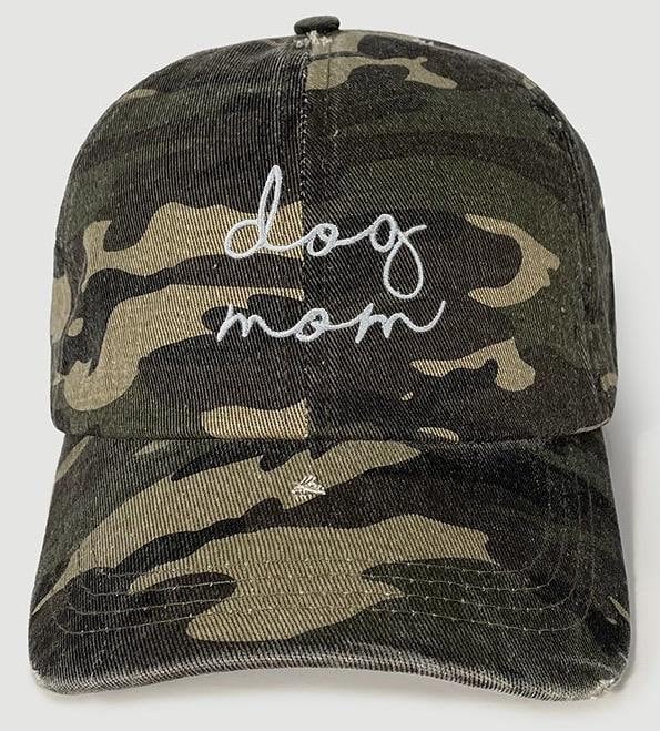 Camouflage Dog Mom Cap with Patches Dog Mom Patch Hats – Jamaican Me Crazy main image 4