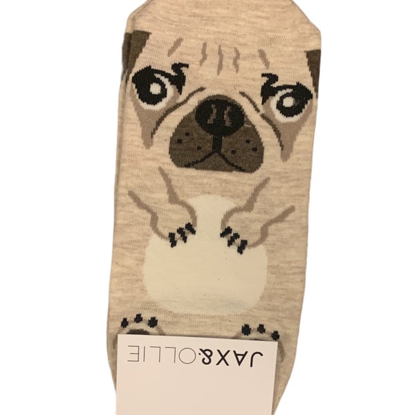 Pug Socks for Women, Pug Socks, Pug Pattern Ankle Sock, Pug Mother Gifts, Cute Pug Dog Apparel, Pug Gifts for Girls Kids Women Pug Owners