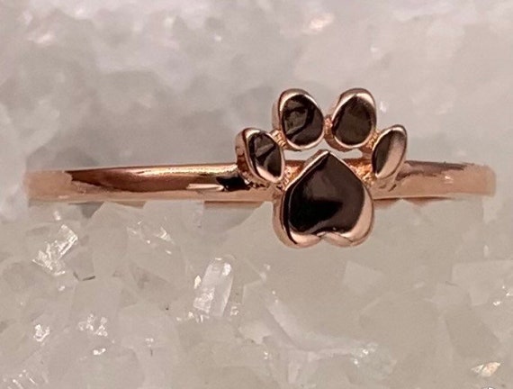 Paw Print Ring Dog Ring Dog Mom Ring Christmas Stocking Stuffer Sterling Silver Minimalist Ring Pet Parent Gift Pet Ring Dog Jewelry Etsy Canada