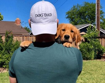 Dog Dad Hat, Embroidered Dog Dad Baseball Hat, Dog Dad Gift, Dog Gift for Him, Best Dog Dad Gift, Dog Lover Baseball Cap, Dog Gifts for Men