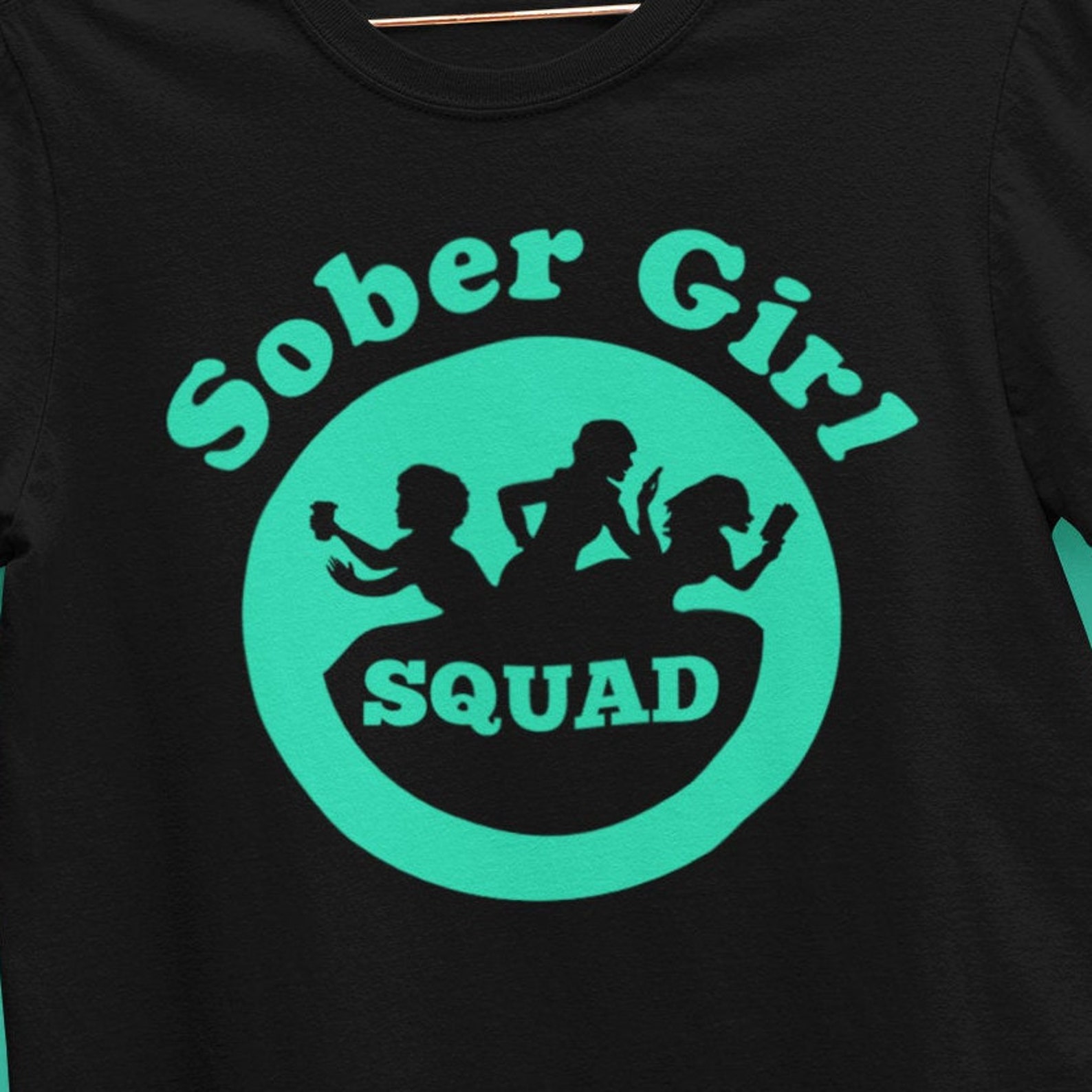 Sober Girl Squad Sober Shirt Sobriety gift Sobriety Tshirt Etsy