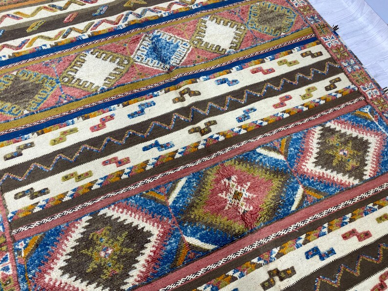 Moroccan Berber Rug, Fabulous Glaoui Carpet, Bohemian Rug, Area Rug, 196x307 Cm, Home Decor