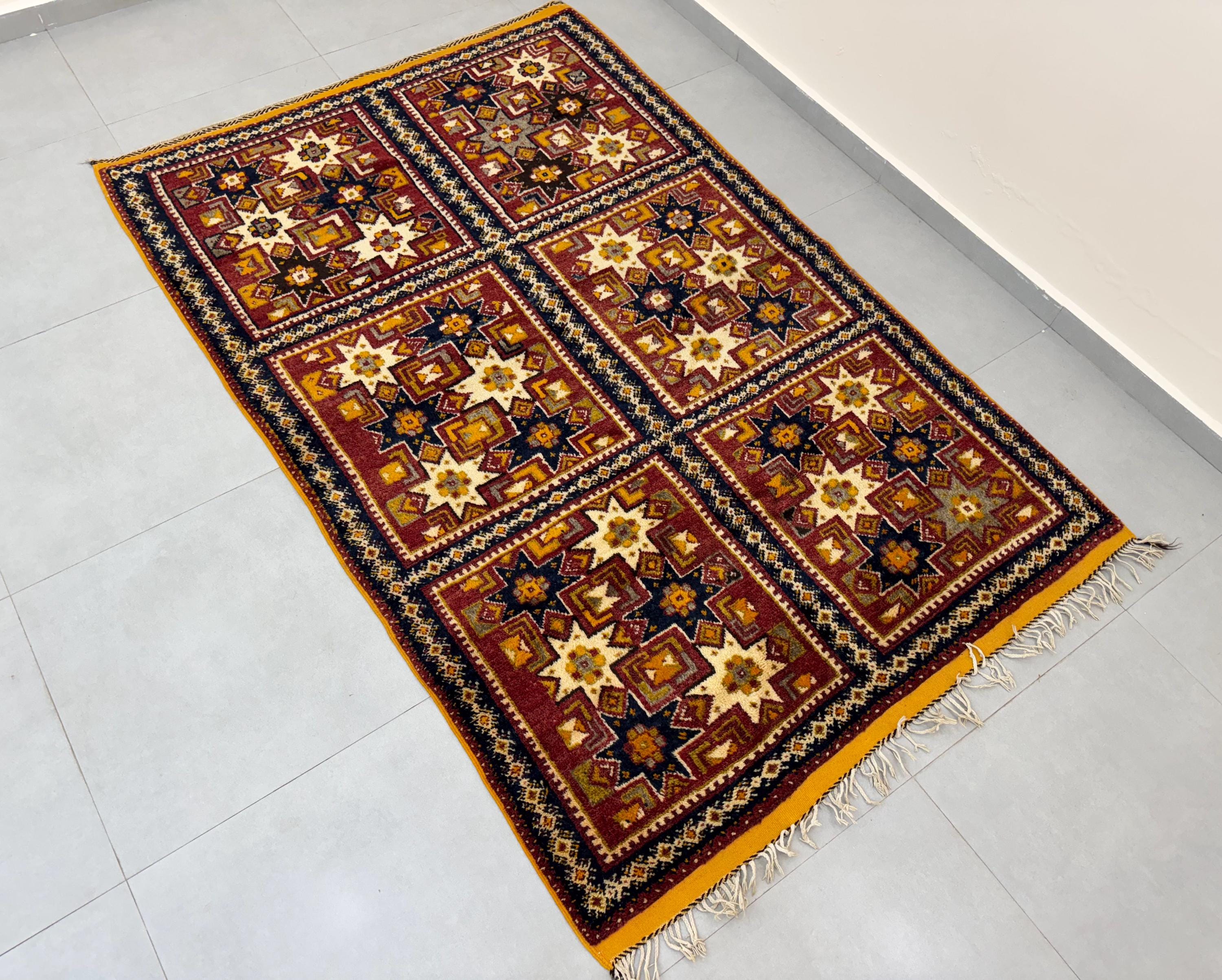 素敵なモロッコ ベルベル ラグ (217 x 141 cm) - Etsy 日本