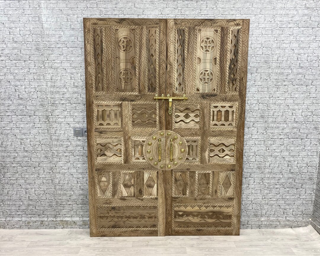 Fabulous Moroccan Door, Walnut Door, Handmade Solid Door, Custom Door ...