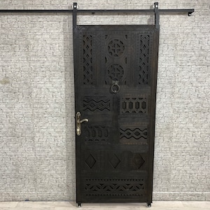 Fantastic Moroccan Solid Door, Handmade Berber Door, Custom Barn Door, Exterior Door, Sliding Barn wood Door, Custom Door, Free Shipping