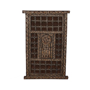 Unique Berber Window, Vintage Berber window, Boho window, Moroccan Traditional window, 78 x 131 x 7 Cm, Free Shipping,