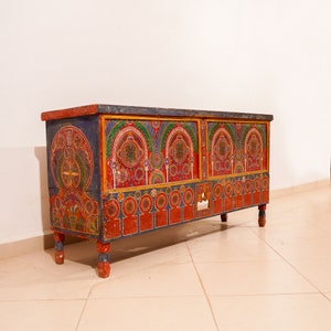 Lovely Moroccan cabinet, Vintage Berber cabinet, Woden Boxe, Home Furniture, Moroccan Berber Chest, Free Shipping, image 2