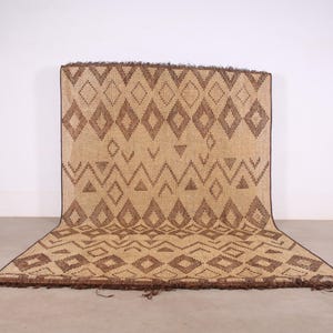 ミニマリストなトゥアレグ葦マット – 素朴でモダンなトゥアレグマット – 263x404 CM、ボヘミアンな壁掛けまたはラグ_トゥアレグフロアマット_送料無料